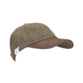 Walker Hawkes Harris Tweed Baseball Cap Mens Suede Leather Peak Wool Golf Hat